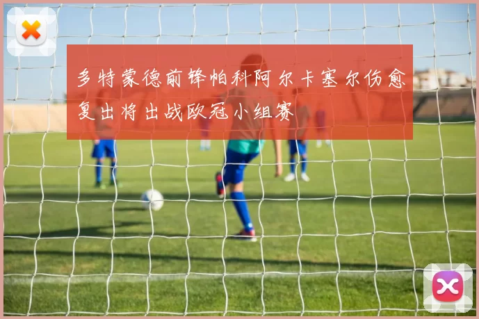 多特蒙德前锋帕科阿尔卡塞尔伤愈复出将出战欧冠小组赛